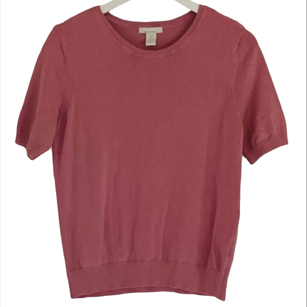 H&M Blush Pink Short-sleeve Sweater Top